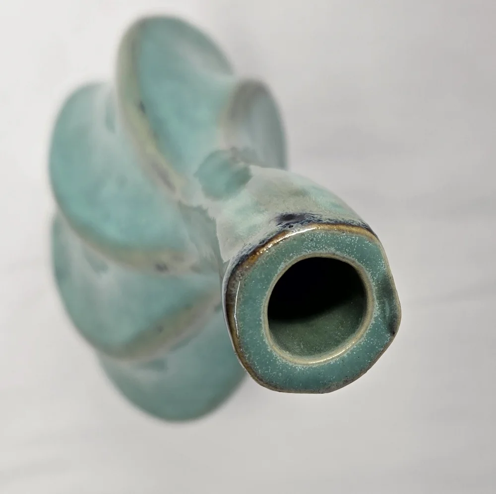 Uttermost Hasina Vase 19430 12x6 Pale Aqua Ceramic Glaze Home Decor Only